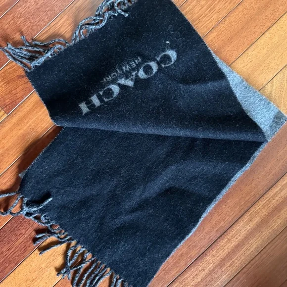 Cashmere Reversible Coach Scarf - Picture 2 of 2